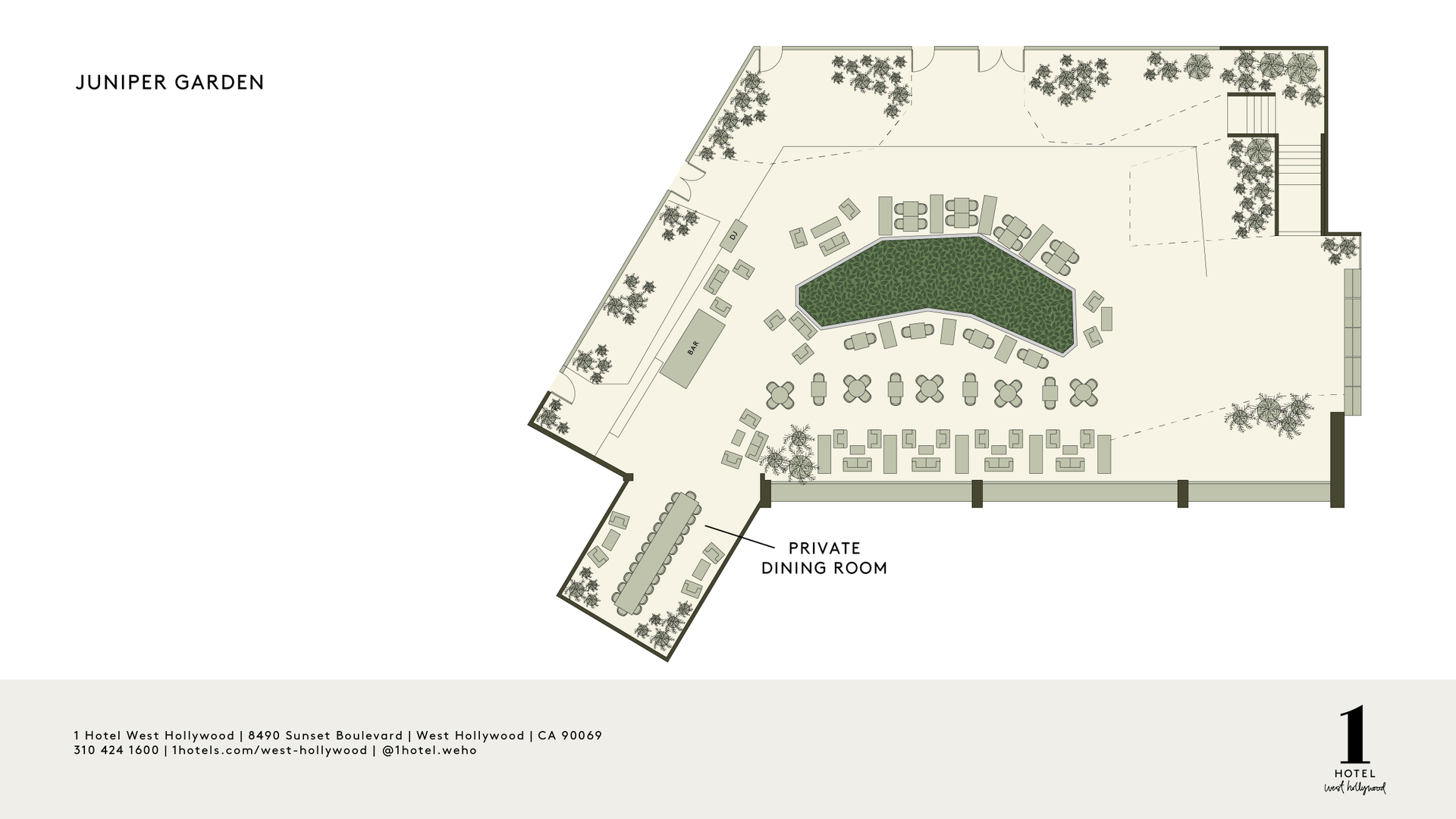 Plano de la planta de Juniper