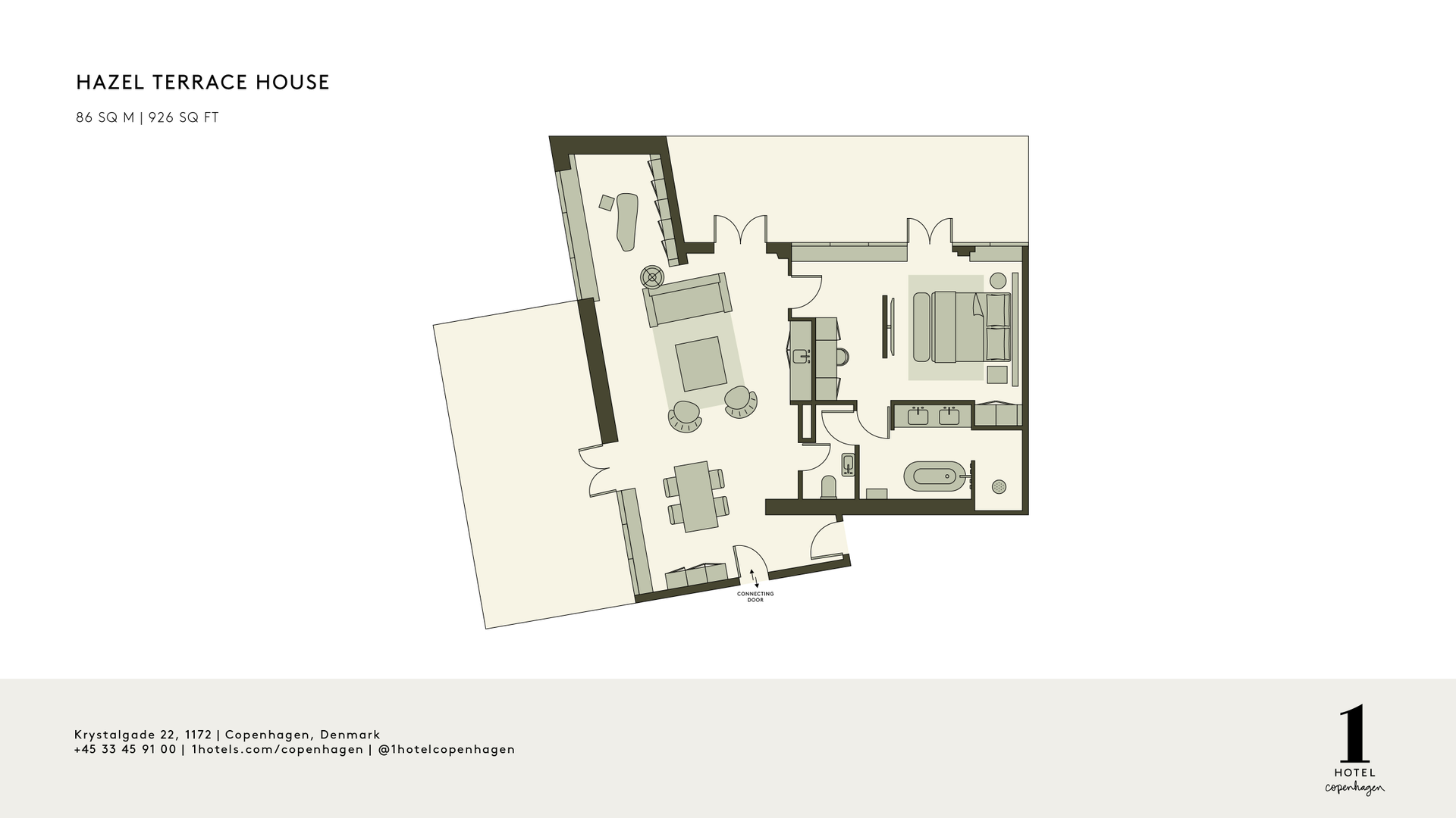 Plantegning af Hazel Terrace House