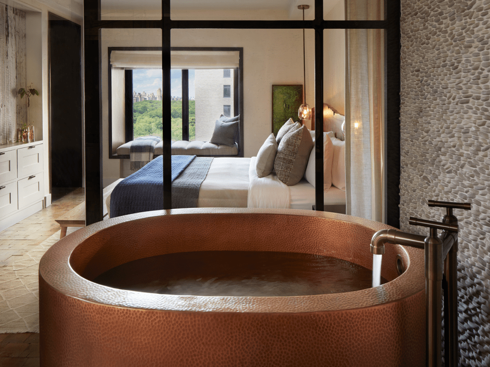 Salle de bain de la Greenhouse Suite