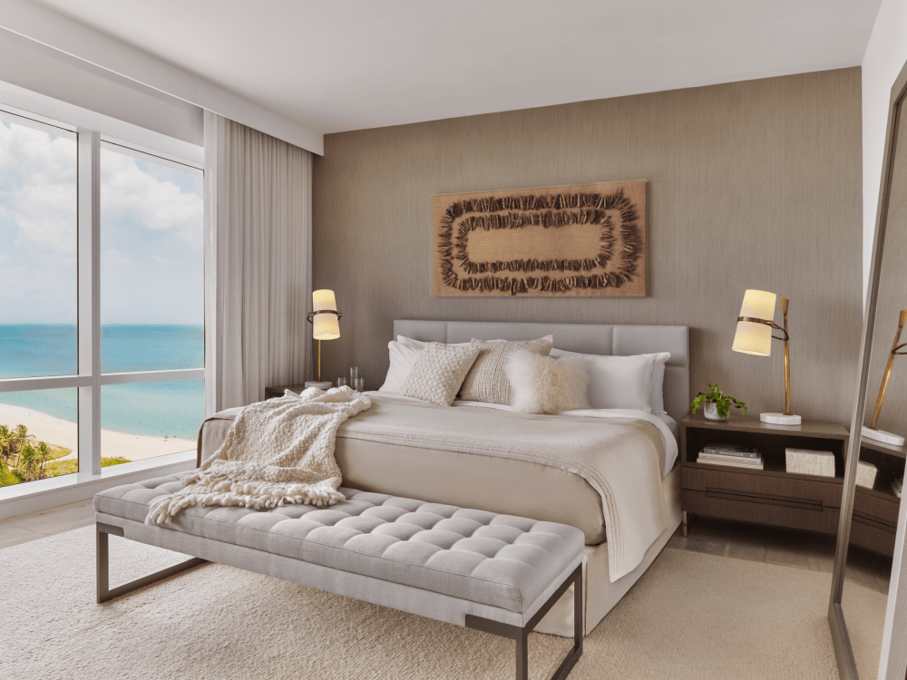 Vue sur l'océan 3 chambres Penthouse Balcony-Bedroom