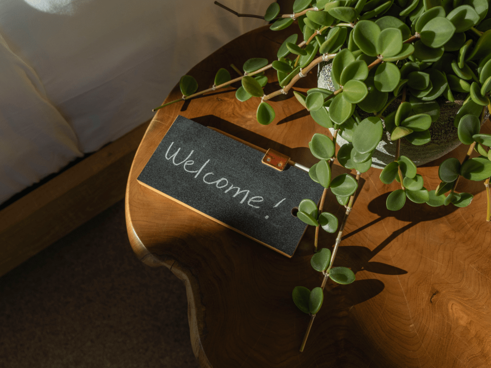 Panneau de bienvenue