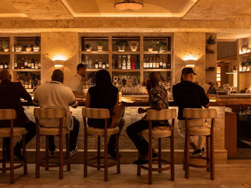 AVIV Bar with people