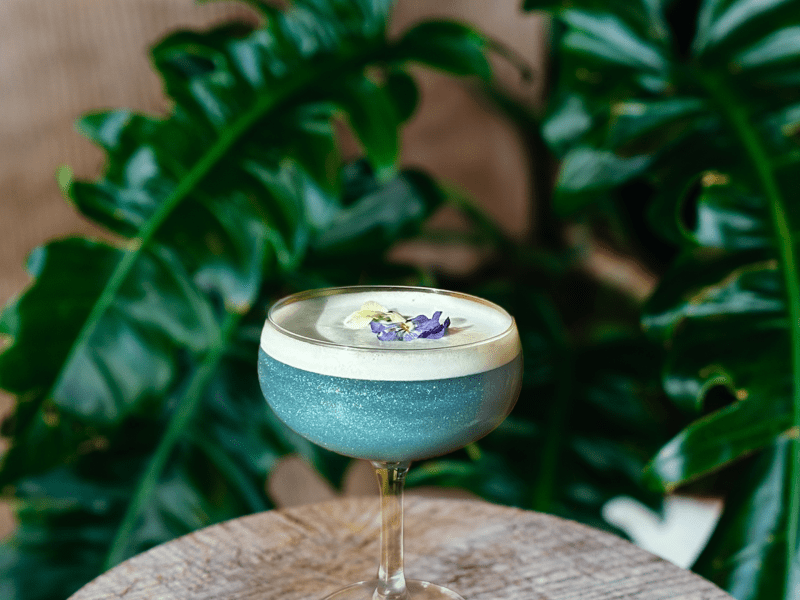 blue cocktail