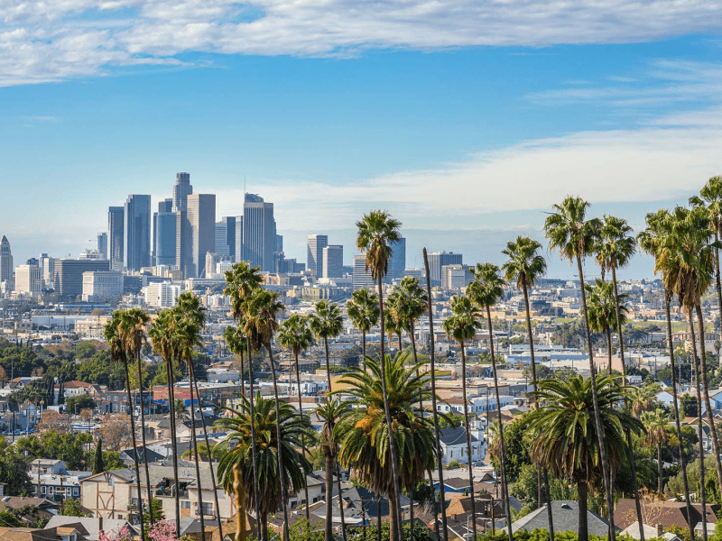 Skyline view of Los Angeles