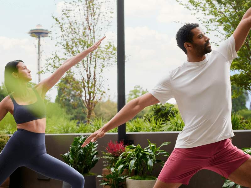 Outdoor yoga
