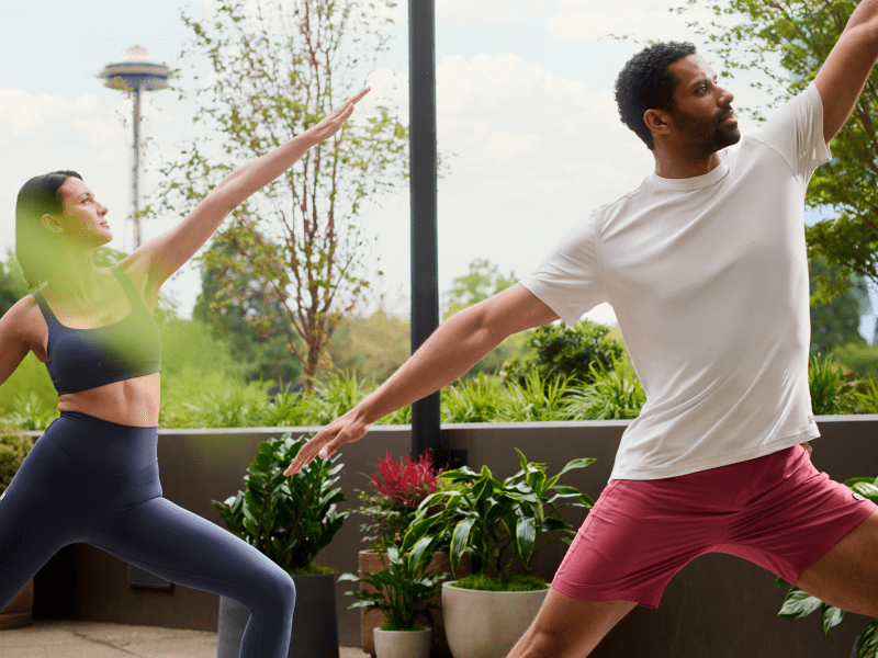 Outdoor yoga