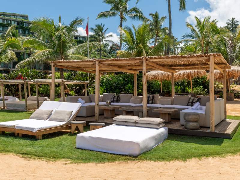 Kupukupu beach cabana