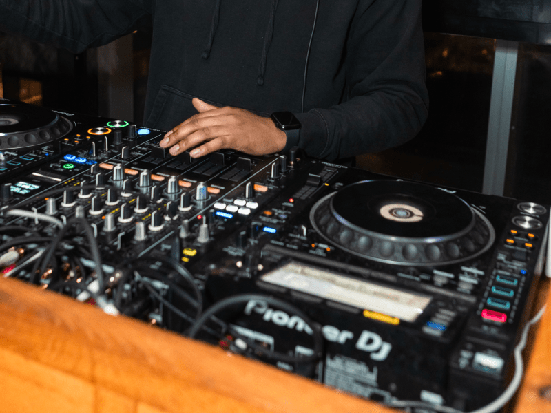 DJ at night