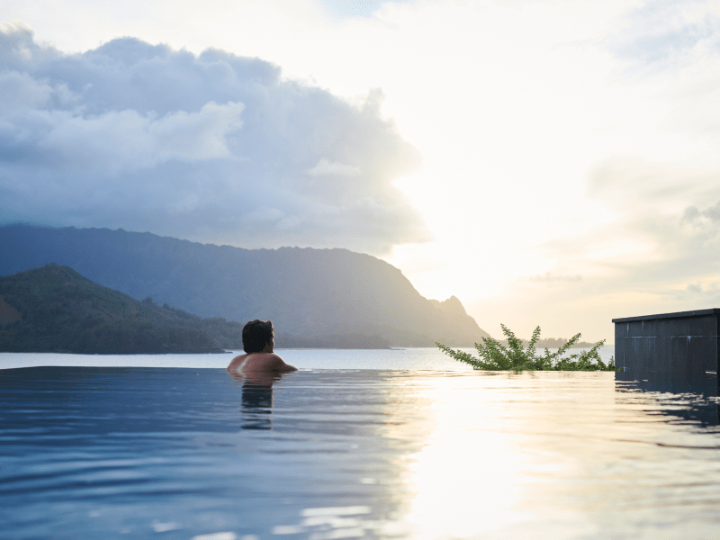 Adult infinity pool