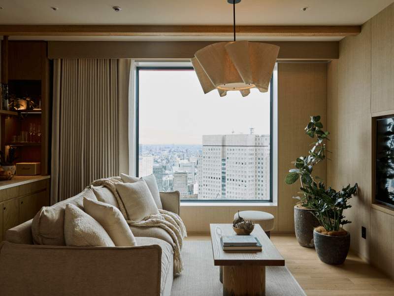 Panoramisch park Woonkamer