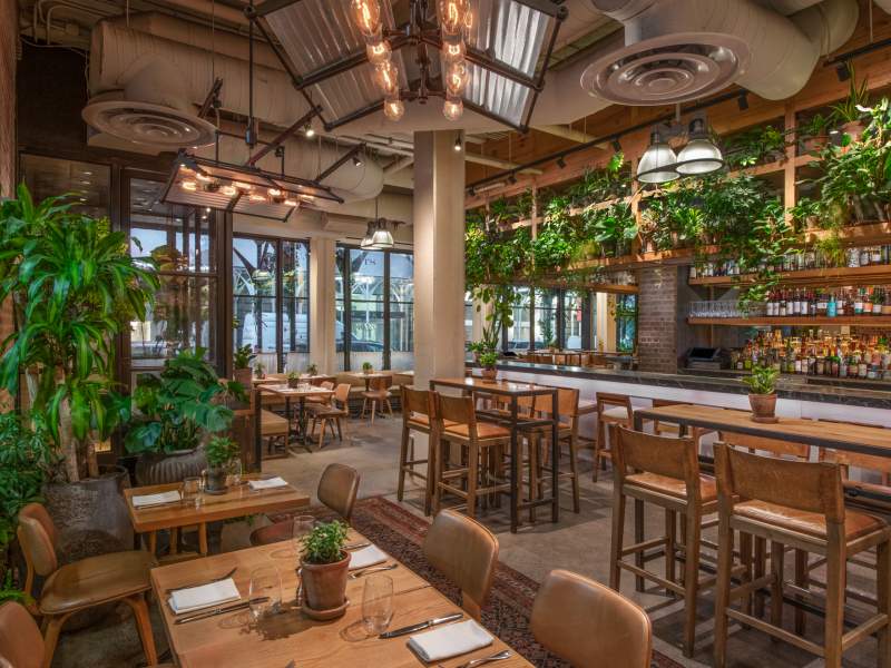 Jams Central Park dining area