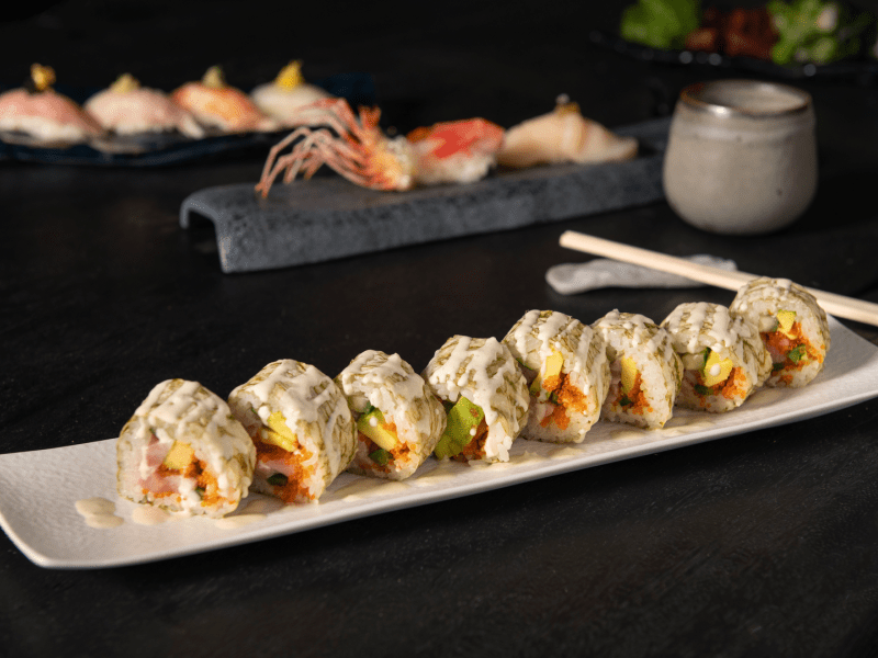 White tiger sushi rolls