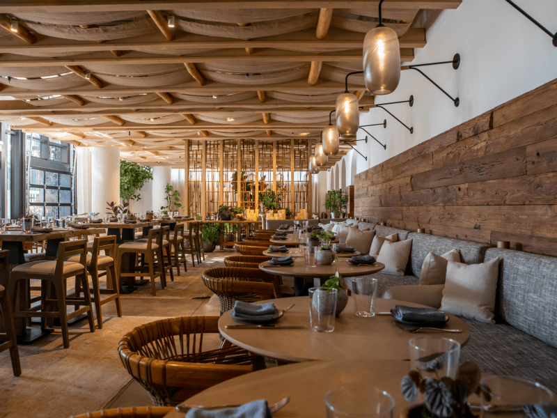 dining room at 1 kitchen restaurant