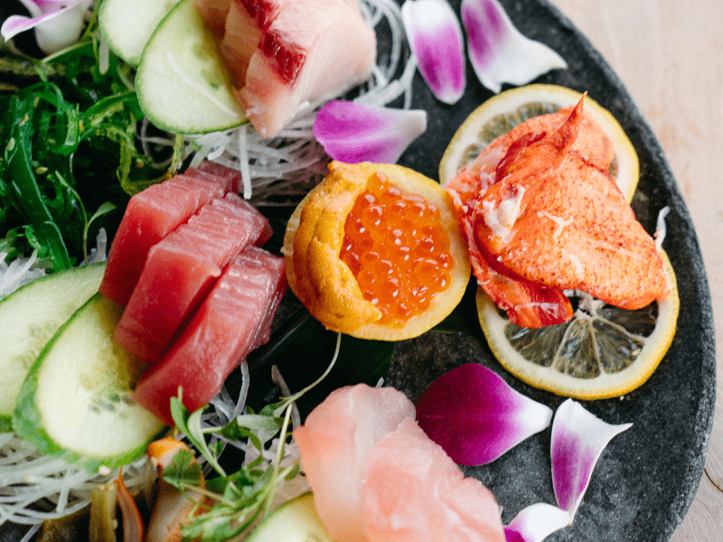 plate of sushi