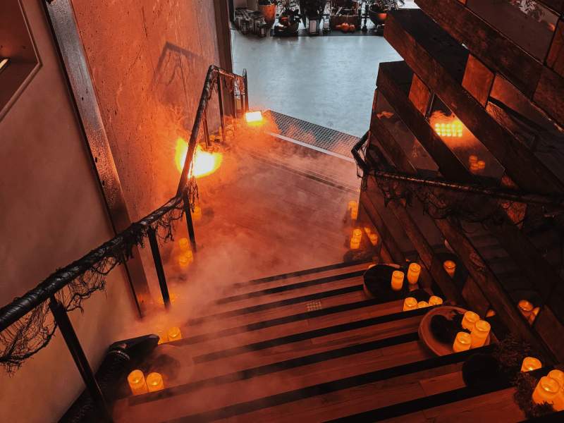 smoke on the stairs