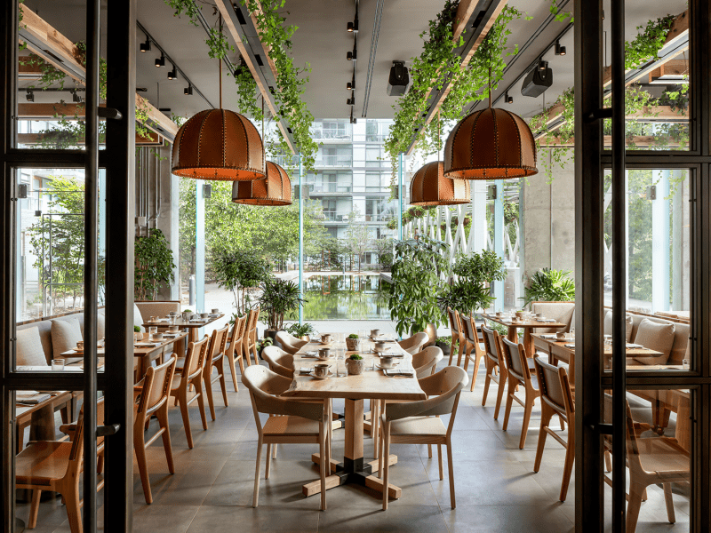 Dining area at 1 Hotel Toronto