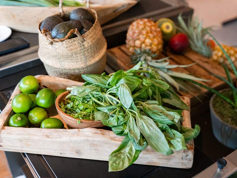 various ingredients on a table