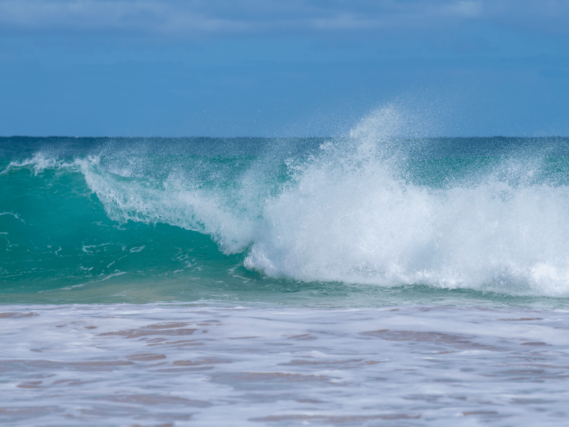 Waves crashing