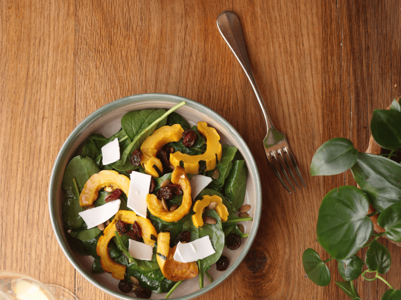 Two bowls of salad