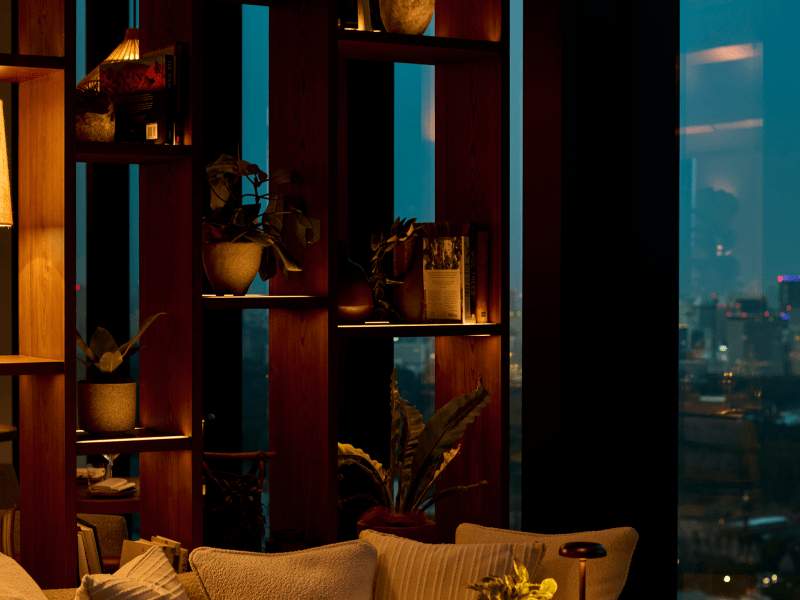 1 Hotel Tokyo의 저녁 시간대 로비