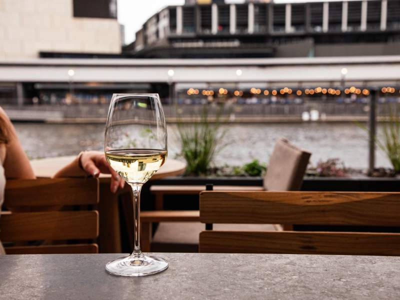 Wine Glass on the Terrace
