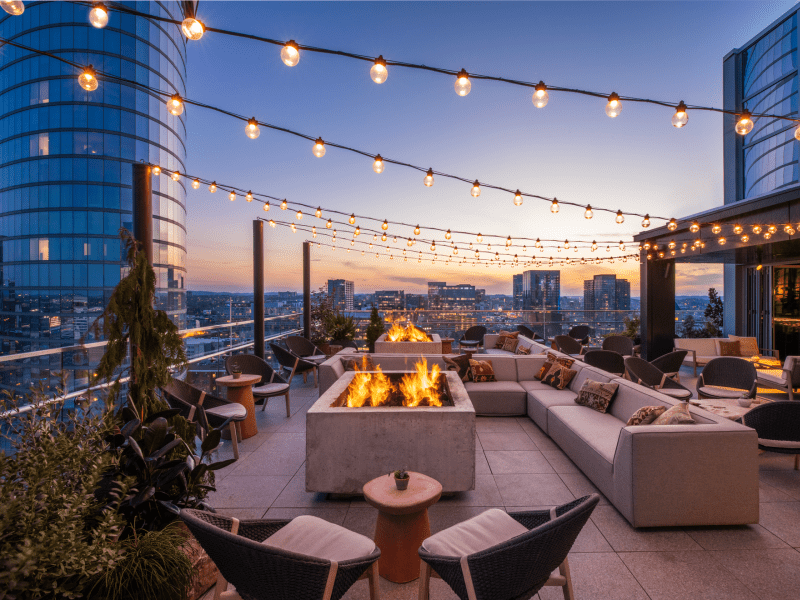 outdoor rooftop bar in nashville