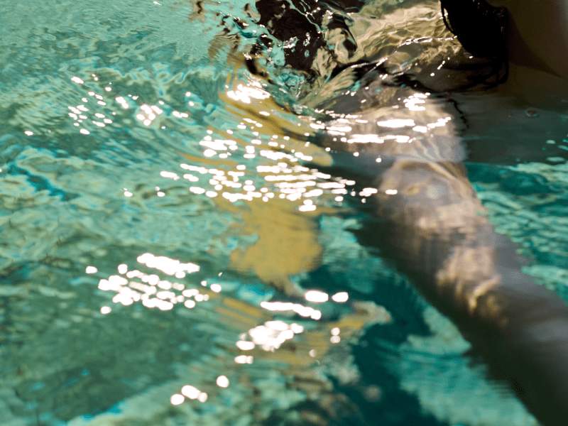 person in swimming pool