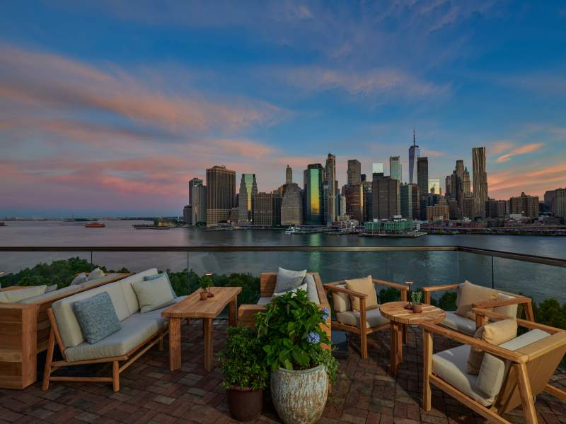 skyline view from harriet's rooftop