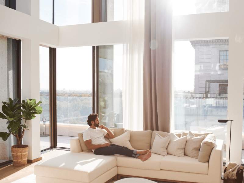 guy on the sofa