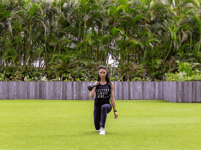 Person working out in a yard at 1 South Beach