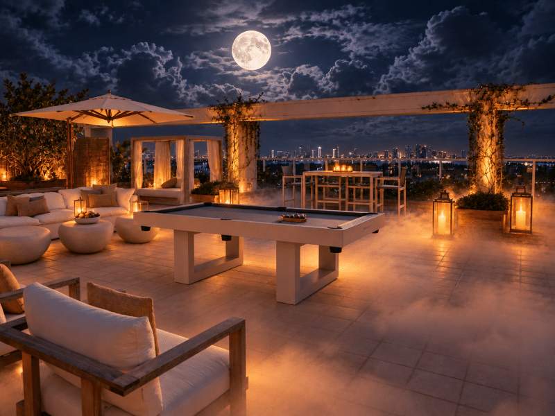 Sky Penthouse nighttime spooky
