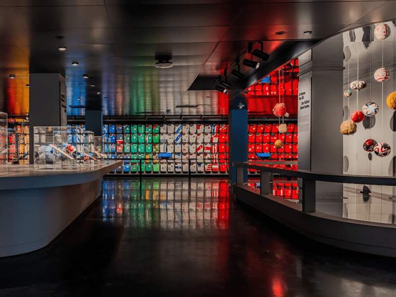 FIFA-museets fodboldtrøjer