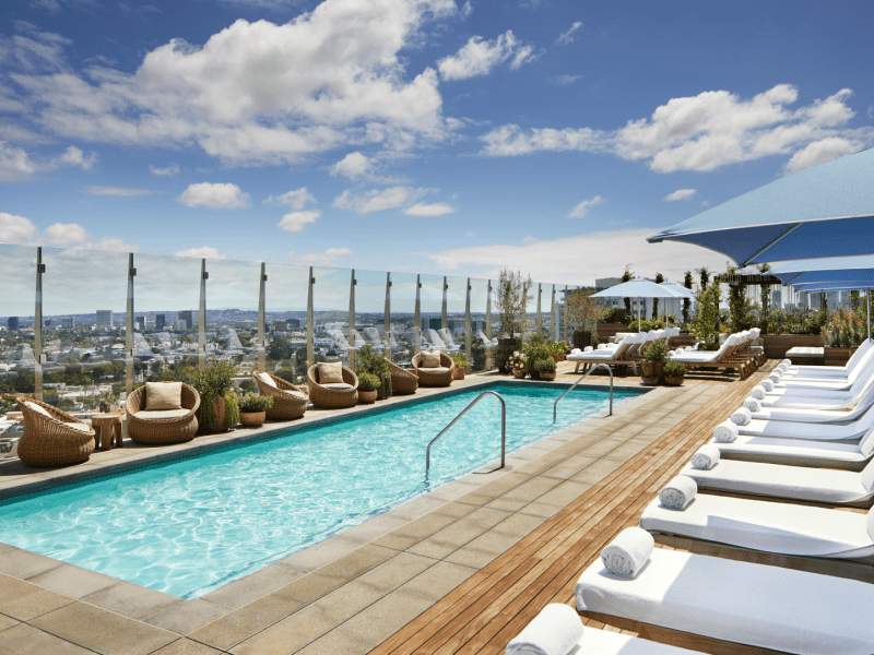 1 Hotel West Hollywood rooftop pool