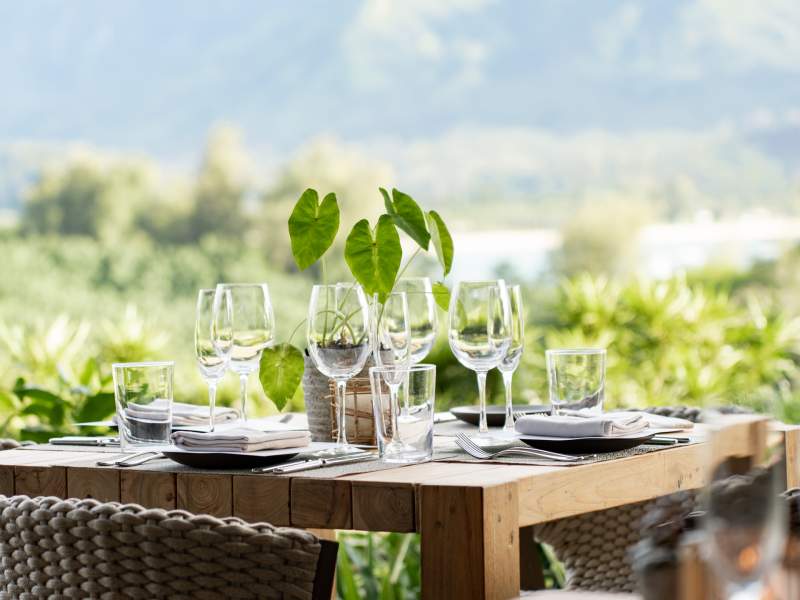 Private dinner table