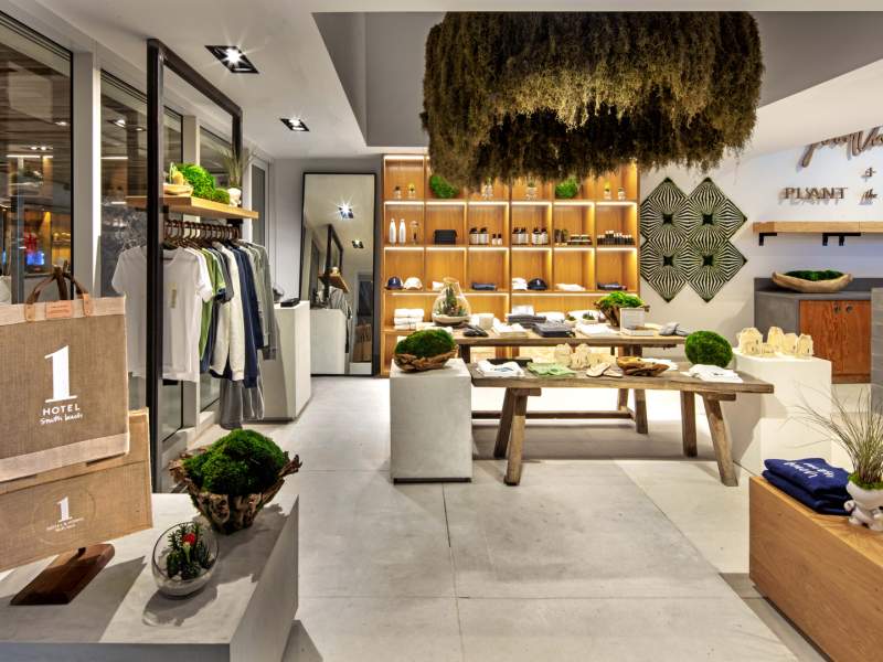 Displays setup in a store