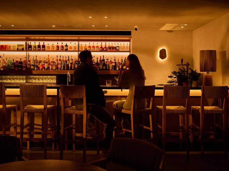 bar table at Upstairs