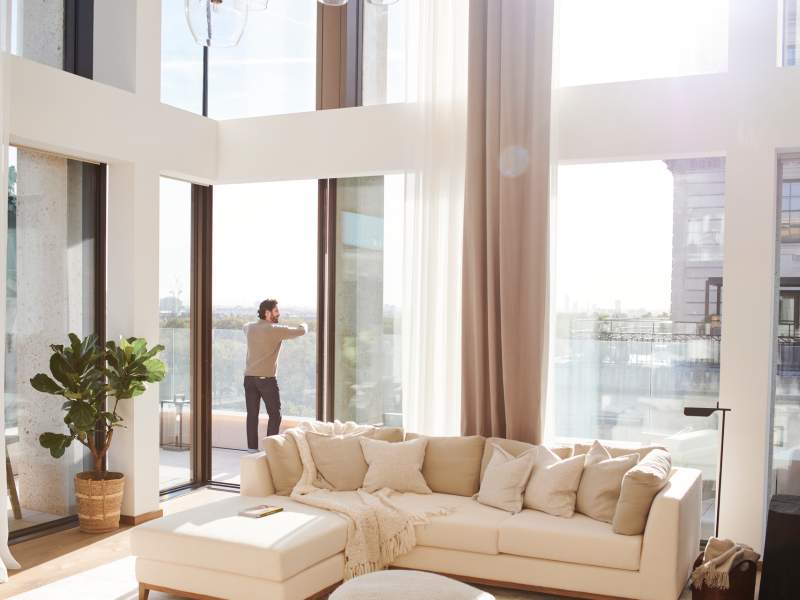 Vue sur le penthouse