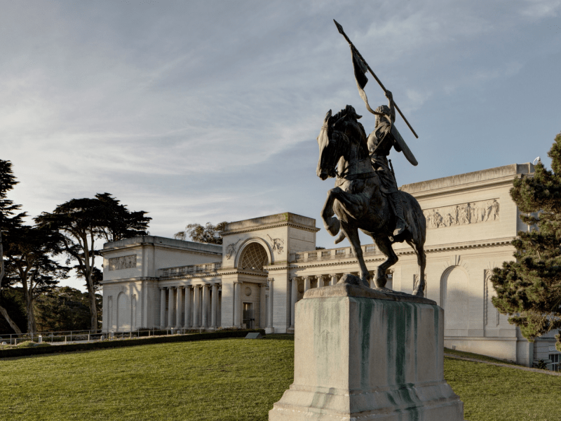 Statue in front of the legion of honor
