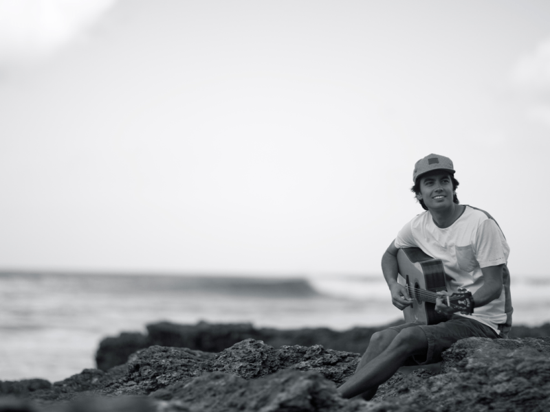 a man with a guitar