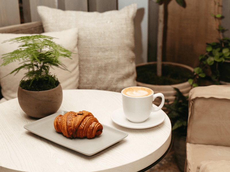 Croissant and Coffee