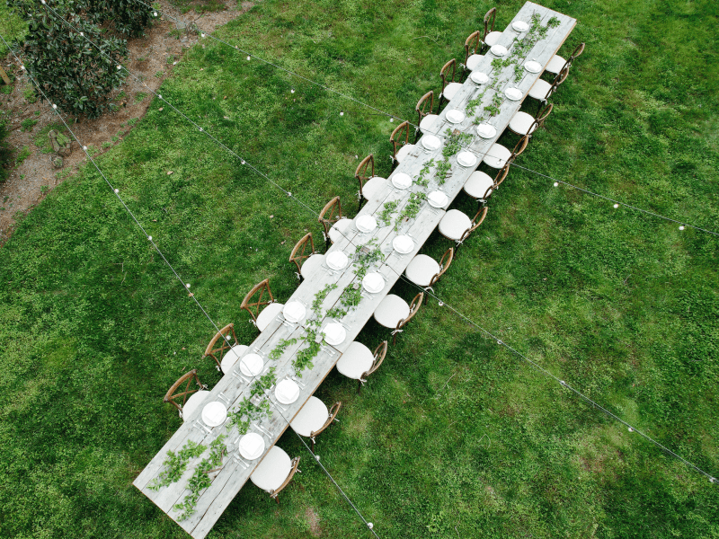 long table outside