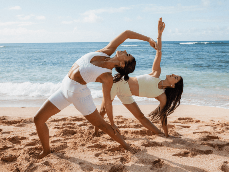 yoga on the beach