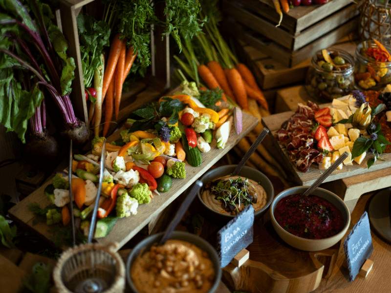 terrene buffet spread