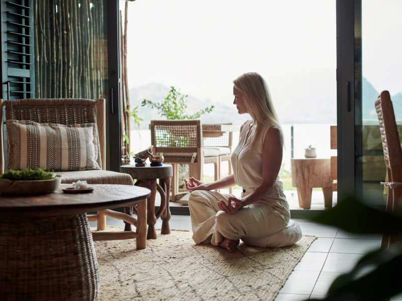 Woman Meditating 