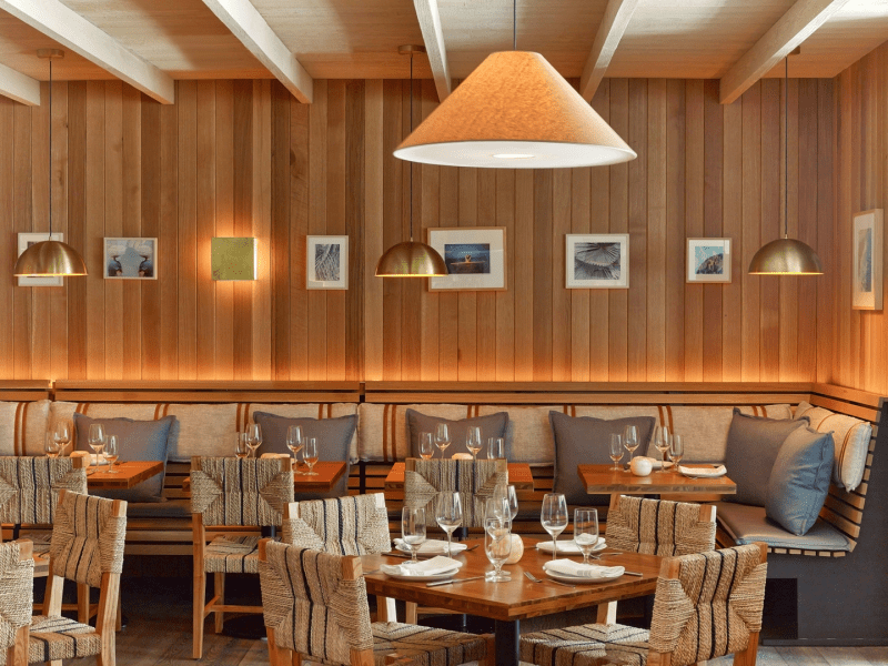 Dining area at Habitat