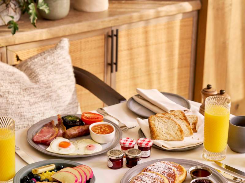 In-dining breakfast menu