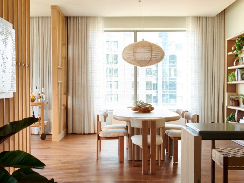 Living area in Alder House