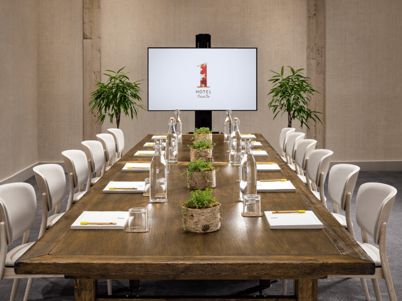 A meeting room at 1 Hotel Toronto