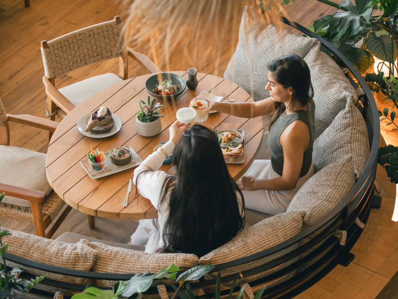 Birdseye view of people dining at 1 Kitchen