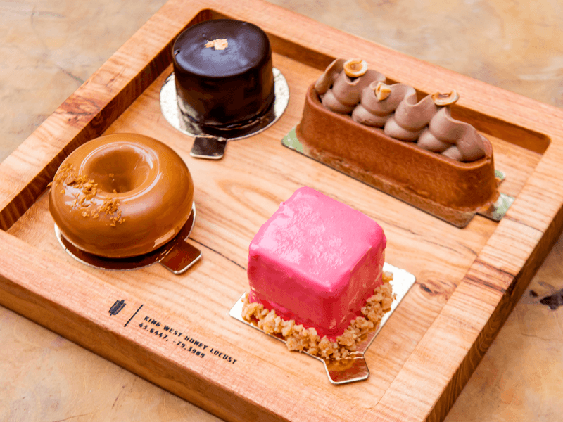 Baked goods on a tray